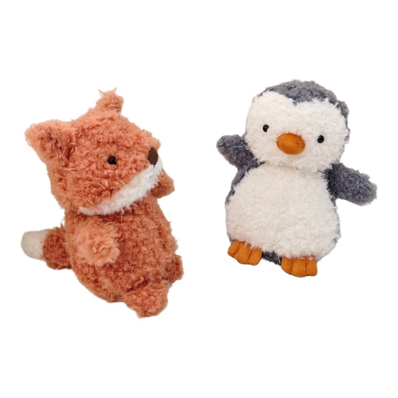可爱企鹅毛绒玩具狐狸公仔小羊