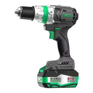 三竹充电式电动工具螺丝刀充电冲击钻家用电转手枪钻锂电手电钻