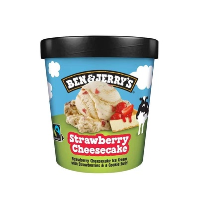 Ben&Jerry's本杰瑞巧克力布朗尼原装进口冰淇凌薄荷巧克力冰淇淋