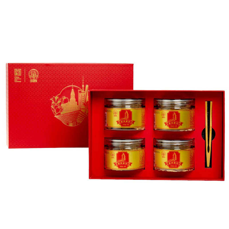 上药神象加拿大进口西洋参80g*4瓶礼盒装