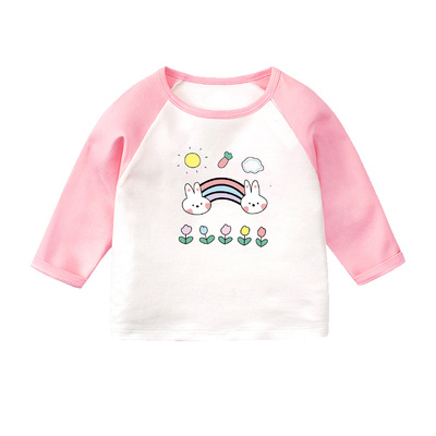 纯棉长袖儿童衣服秋装2025洋气