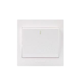 鸿雁开关插座一开二开单双控五孔大功率16A空调电脑家用工程面板