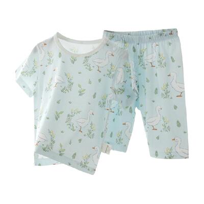 婴蓓依夏季a类纯棉家居服套装