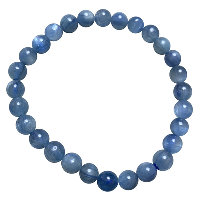 天然蓝晶石三圈手串水晶饰品手串