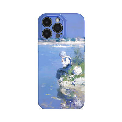绫波丽油画~复古莫奈eva适用iPhone16/15promax手机壳新华为mate60小米14OPPOreno12苹果13vivox200一加ACE3