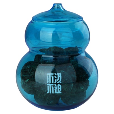 福鼎白茶·老寿眉龙珠丨玻璃葫芦罐装茶系列x 吴健出品