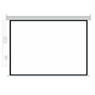 投影幕布电动家用自动升降隐藏式100寸120寸150寸180寸200寸300寸遥控高清4k抗光屏幕壁挂家庭影院投影仪幕布