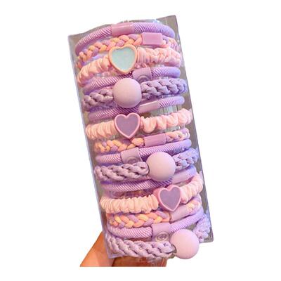 儿童发圈韩版简约彩色皮筋高颜值