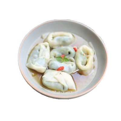 手工包素馄饨素水饺6袋加送赠品