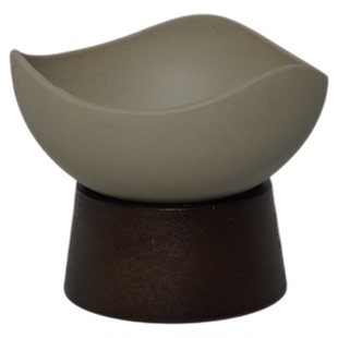 复古风陶瓷高脚碗粗陶碗轻奢简约高颜值甜品碗中式拼盘高足零食碟