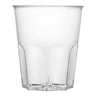 一次性航空杯家用一次性杯子硬塑八角杯饭店酒吧啤酒杯耐高温杯子