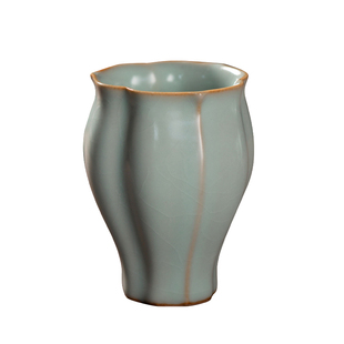 问鼎汝窑天青佛手杯开片主人杯个人景德镇开片陶瓷茶杯送礼盒装