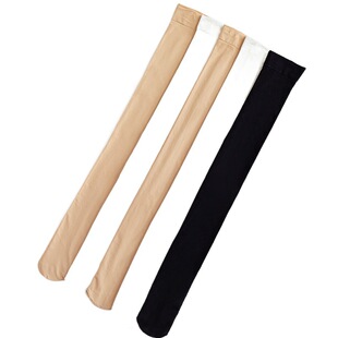 120D天鹅绒长筒丝袜女春秋加长款日系高筒袜过膝袜高个子cos纯色