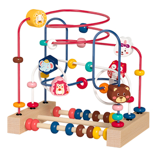 婴儿玩具多功能绕珠男女孩益智力幼童动脑0-1一2岁半宝宝早教串珠