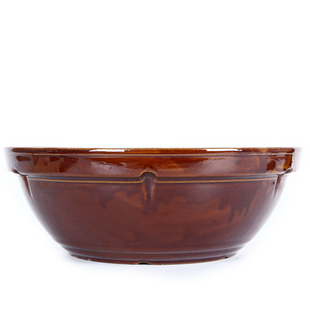 老式家用手工陶瓷和面盆加厚加深陶瓷大号发面盆揉面盆洗菜盆