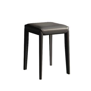 意式岛台餐椅皮椅子家用中古餐凳餐厅酒店可叠放餐桌椅简约马鞍椅