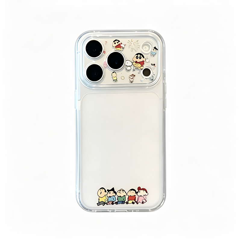 新款卡通小新小伙伴手机壳适用苹果17/16promax可爱小米17/15好看oppoReno16高级华为NOVA16防摔
