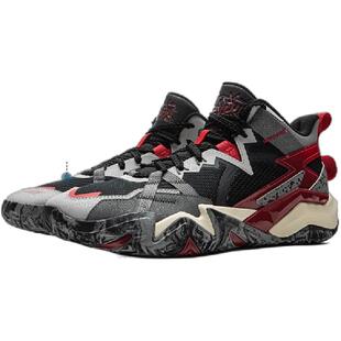 李宁怒放儿童篮球鞋男大童2026春秋新款少年透气耐磨运动鞋实战鞋