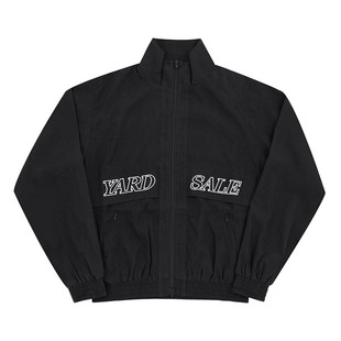 现货正品 YARDSALE 抓绒刺绣LOGO复古热身服轻薄拉链高领夹克外套