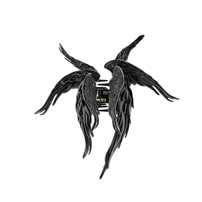 OCTO VITA群鸦系列发夹 原创设计堕天使羽翼朋克风抓夹后脑勺盘发