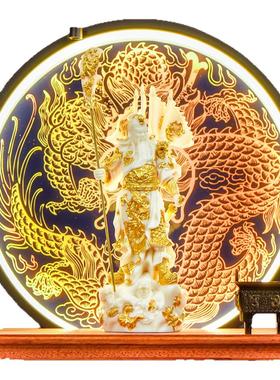 新中式招财关公装饰品摆件