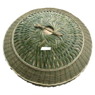 竹编盖子锅盖蒸饭双层锅盖竹盖子甑子盖锅盖甑盖蒸子盖装饰竹盖子