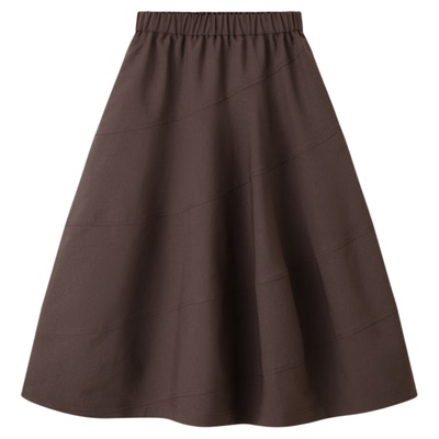 RUISHI立体裁剪不对称气球半裙