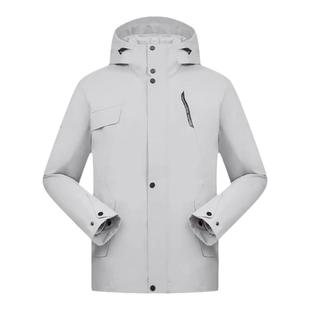 探路者冲锋衣男三合一羽绒服秋冬户外运动登山服男款防水防风外套