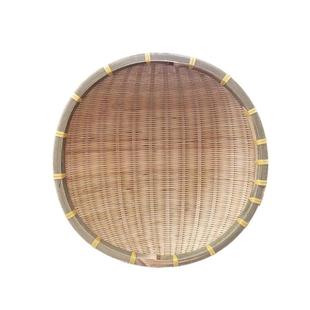 竹编簸箕筲箕竹筐篮淘米筐家用馒头水果收纳篮沥水圆竹篮晾晒筛子