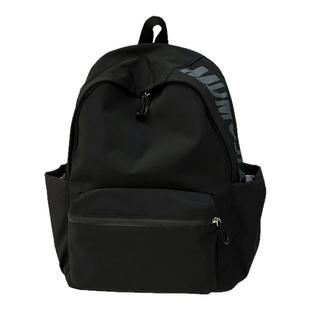 高颜值大学生书包女简约百搭初中女生高中生双肩包轻便旅行小背包