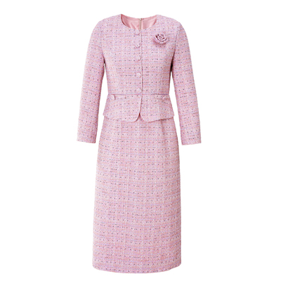 妈妈婚礼服气质名媛连衣裙秋冬