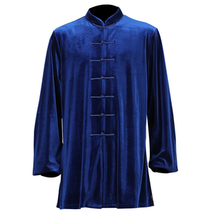 冬季太极服男款新款加厚南韩绒太极拳练功服武术服女士秋冬季套装