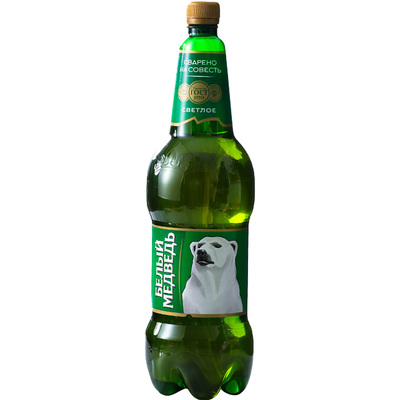 俄罗斯贝里麦德维熊整箱1.5L啤酒