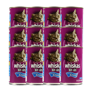 伟嘉进口猫罐头400g*12罐整箱海洋鱼猫咪零食猫湿粮主食罐头成猫