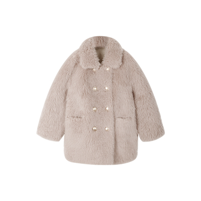 羊羔毛羊剪绒大衣女加厚皮草外套