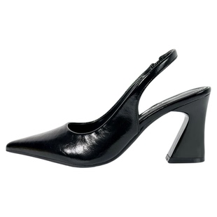 羊皮版dingyun丁允法式包头凉拖鞋尖头高跟鞋女新款后空夏季外穿