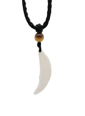 狼牙项链狗牙吊坠男天然大狗牙