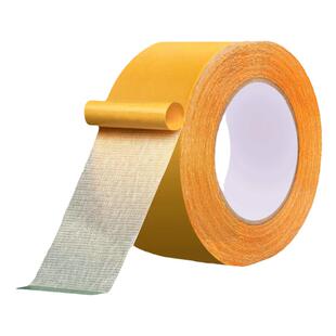 网格双面胶高粘度贴春联对联专用强力固定贴粘地毯纤维不留痕防水墙面地板地垫革拼接布基胶带免打孔A1