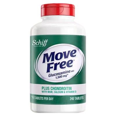 MoveFree高钙氨糖240粒添加VD3