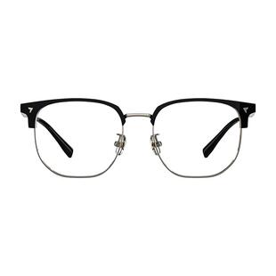 海俪恩半框眼镜框男款horien大脸眉毛框眼镜架配近视镜可配度数女