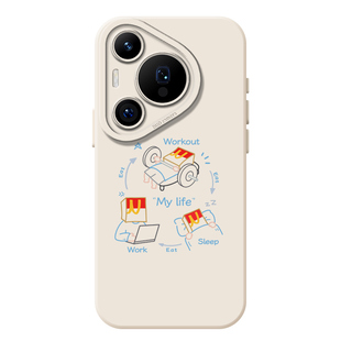 健身手机壳适用华为pura70pro减肥mate60荣耀magic5铁人三项nova14麦门x50搞怪400pro/p80/13/power/300/12/9