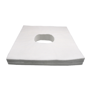 按摩床洞脸垫一次性洞巾无菌推拿美容院床头加厚带洞圆形趴孔枕巾