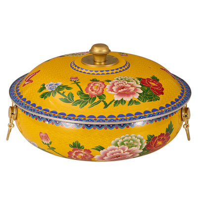 景泰蓝珐琅彩电磁炉专用纯铜火锅