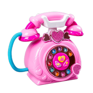 公主音乐仿真电话机儿童玩具座机宝宝早教益智3岁女孩男孩手机