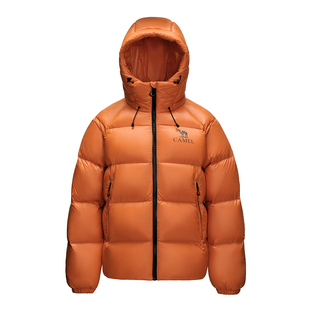 骆驼黑钻5PRO羽绒服女装短款2025冬季新款连帽泡芙羽绒外套面包服