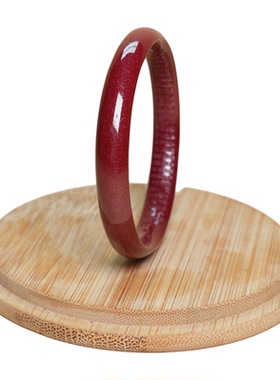 高含量保真朱砂女士手镯红色