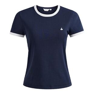 Navigare意大利小帆船户外薄款修身短袖T恤女2026夏季圆领套头衫