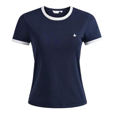 Navigare意大利小帆船户外薄款修身短袖T恤女2026夏季圆领套头衫