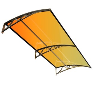 铝合金雨棚屋檐家用遮阳棚阳台雨搭挡雨窗户雨篷户外水槽别墅庭院