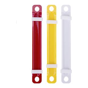 得力双孔塑胶装订夹金属文件资料装订夹条活页封闭式五金装订夹压条塑料2孔